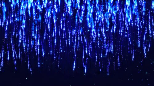 Blue Sparkling Glitter Particle Background Animation