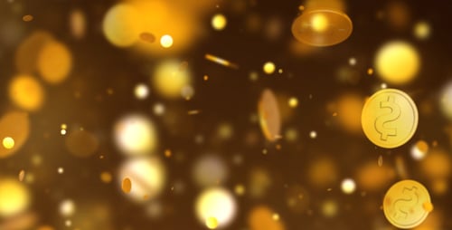 Goldene Dollar-Münzen