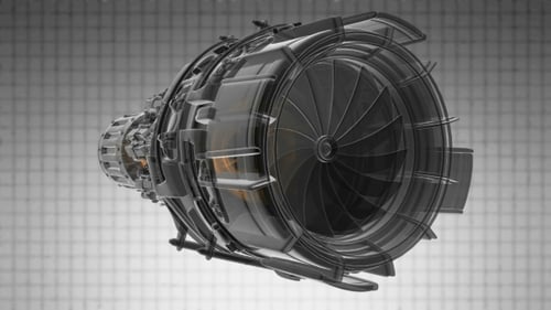 Turbine mit Strahltriebwerk