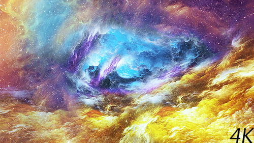 Colorful Abstract Nebula Space Cloud Animation