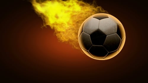 Burning Soccer Ball