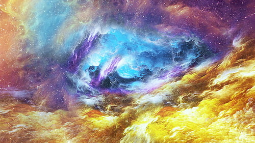 Dynamic Cosmic Nebula Abstract Cloud Flowing Background
