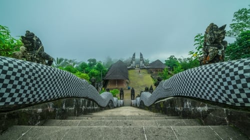 Beautiful Steps in Lempuyang Temple in Bali, Indonesia