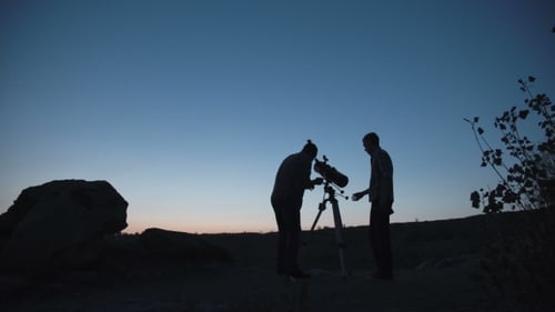 Unrecognizable People Exploring Space