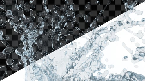 Dynamic Water Splash Liquid Transparent Animation
