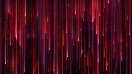 Abstract Falling Red and Pink Light Particles Background