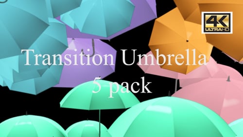 Colorful 3D Umbrella Transitions Pack