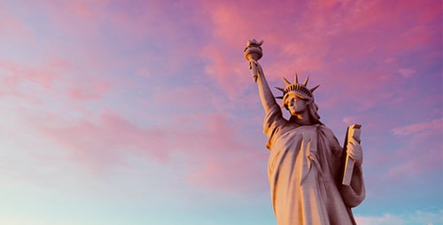 Monument To The Statue Of Liberty