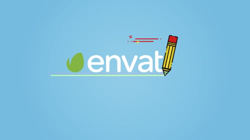 Pack d'animation de logo au crayon