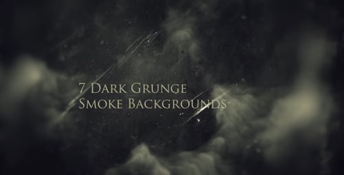 Dark Grunge Smoke Background with Dynamic Light Elements