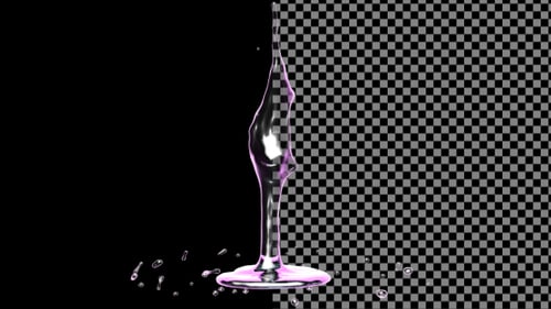 Vibrant Liquid Drop Splash Morph Reveal Transition