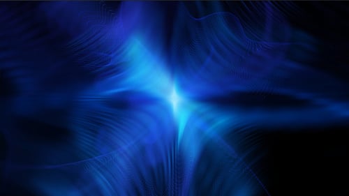 Abstract Blue Energy Flow Particle Background