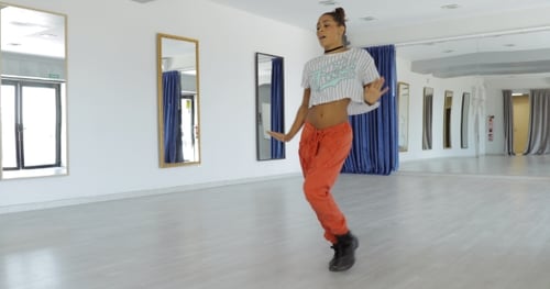 Expressive Dancer in Studio