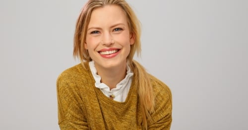 Happy Woman Laughing and Smiling Portrait