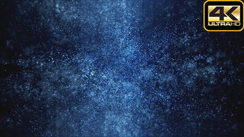 Fantasy Blue Bokehs und Partikel