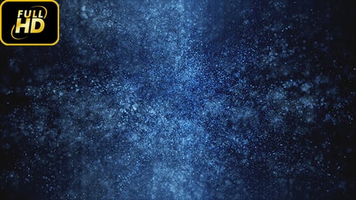 Abstract Blue Particle Energy Background Loop
