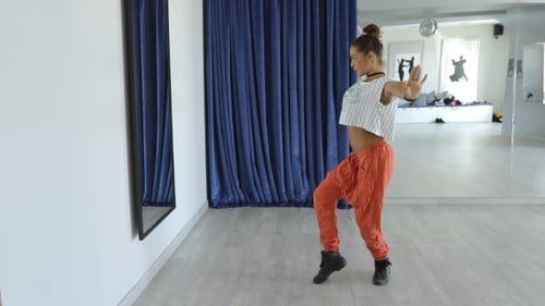 Young Stylish Dancer in Studio