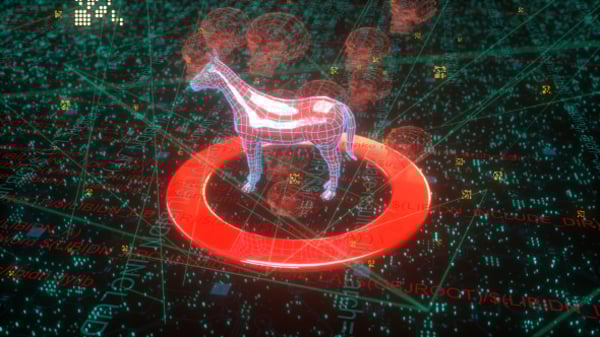 information security, hacker using a computer, computer virus animation ...