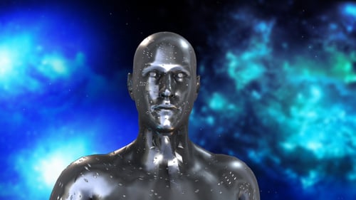 Digitaler Cyber-Roboter