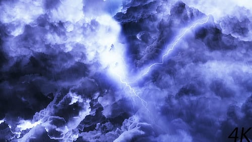 Dark Night Thunder Clouds