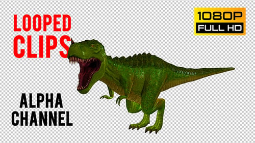 Tyrannosaurus Dinosaur Looped