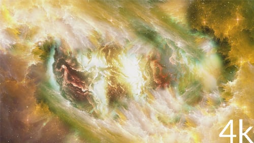 Vibrant Abstract Space Nebula Background Animation