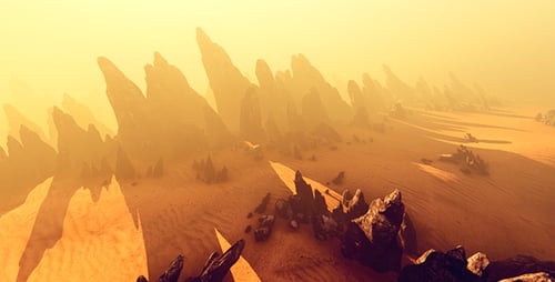 Fantastic Landscape In The Desert