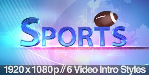 Dynamic Sports Broadcast Title with Bouncing Ball