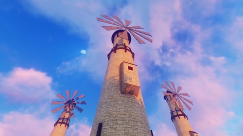 Windmills and Clouds