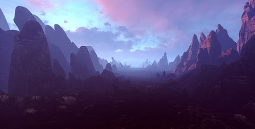 The Mountain Landscape Of The Space Planet