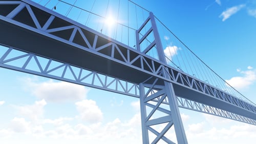 Bridge and Time Lapse Clouds
