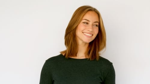Happy Girl in Green