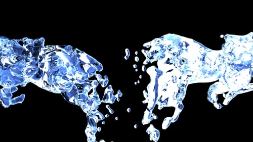 Wasser spritzt