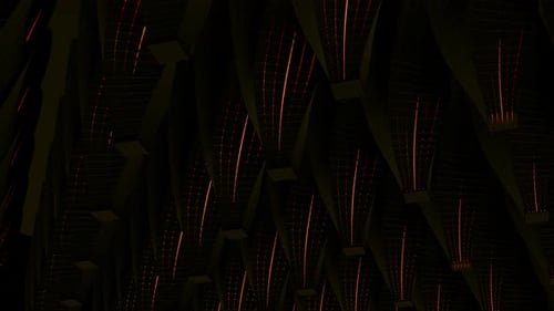 Field of 3D striped columns