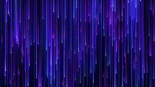 Abstract Digital Rain Falling Blue Purple Lines Background
