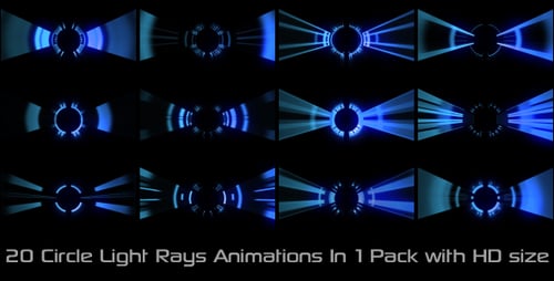 Circle Rays Elements Color Pack 01
