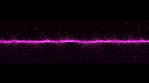 Dynamic Purple Particle Wave Abstract Background Loop