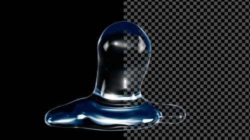 Seamless Liquid Man Walking Animation