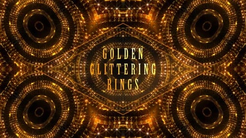 Golden Glittering Rings