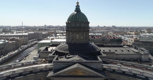 Kazan Cathedral, St. Petersburg Aerial