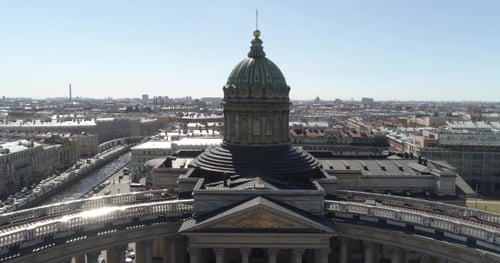 Kazan Cathedral, St. Petersburg Aerial