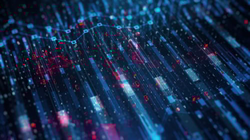 Futuristic Digital Data Flow Background Animation