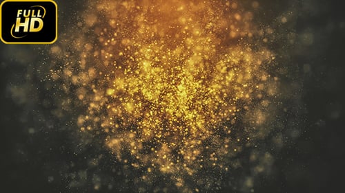 Cinematic Golden Particles Loop