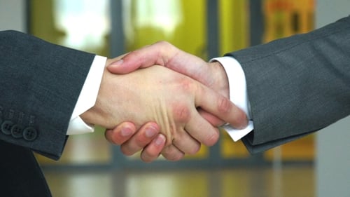 Business Handshake Seals Corporate Agreement