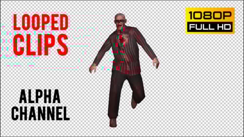 Animated Dancing Zombie Character for Halloween Parties