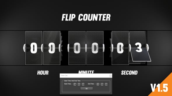 Digital Flip Counter and Analog Clock Kit, Elements ft. time & counter ...