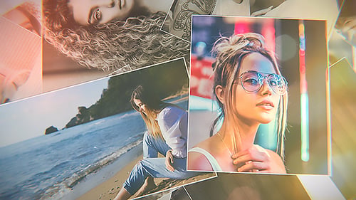Elegant Photo Slideshow with Romantic Light Transitions