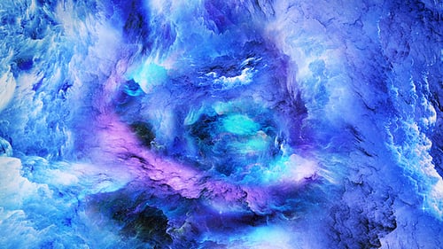 Animated Abstract Space Nebula Blue Purple Background