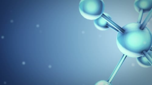 Rotating Molecular Structure Background Loop for Science