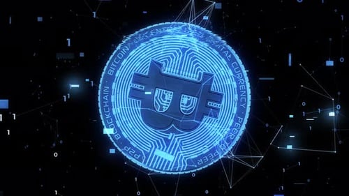 Tela de falha digital Bitcoin